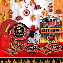 *Firefighter SUPERSAVER Deluxe Party Pack for 8